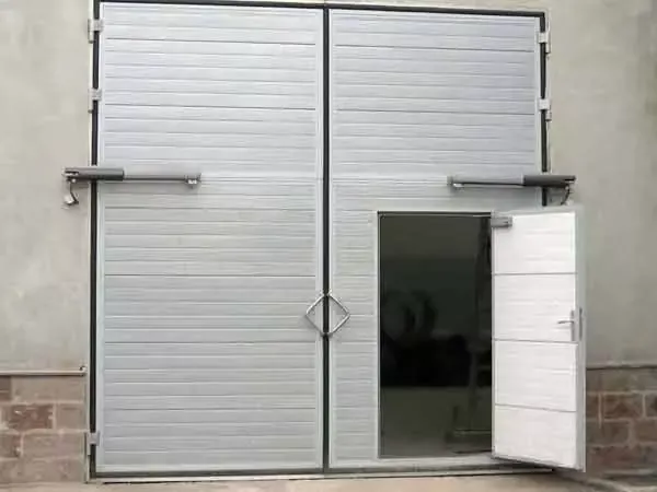 Промышленные распашные ворота 1