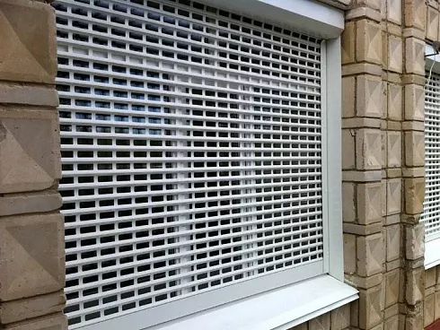 Решетчатые оконные рольставни экструдированный профиль 1200*800
